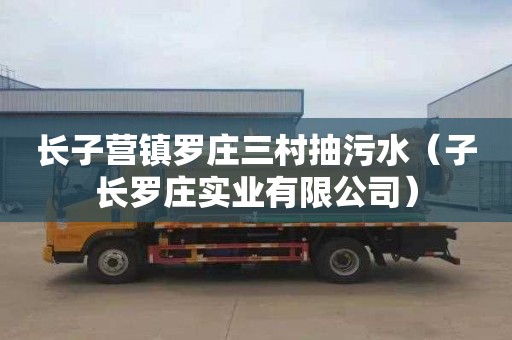 长子营镇罗庄三村抽污水（子长罗庄实业有限公司）