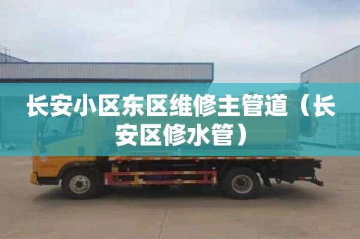 长安小区东区维修主管道（长安区修水管）