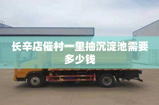长辛店催村一里抽沉淀池需要多少钱