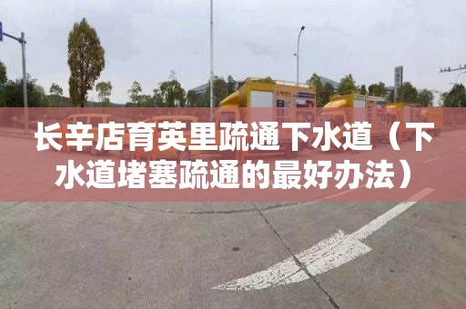 长辛店育英里疏通下水道（下水道堵塞疏通的最好办法）