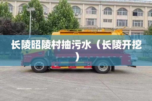 长陵昭陵村抽污水（长陵开挖）