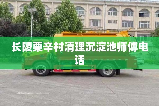 长陵栗辛村清理沉淀池师傅电话
