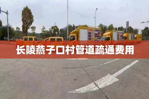 长陵燕子口村管道疏通费用