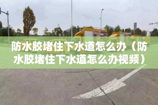 防水胶堵住下水道怎么办（防水胶堵住下水道怎么办视频）