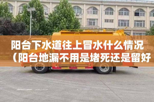 阳台下水道往上冒水什么情况（阳台地漏不用是堵死还是留好）