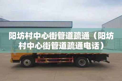 阳坊村中心街管道疏通（阳坊村中心街管道疏通电话）