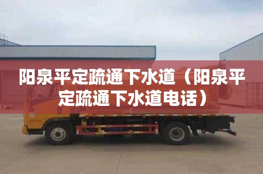 阳泉平定疏通下水道（阳泉平定疏通下水道电话）
