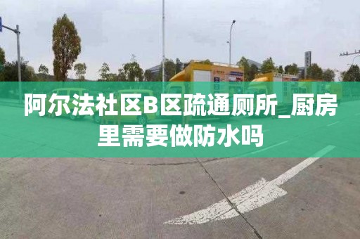 阿尔法社区B区疏通厕所_厨房里需要做防水吗