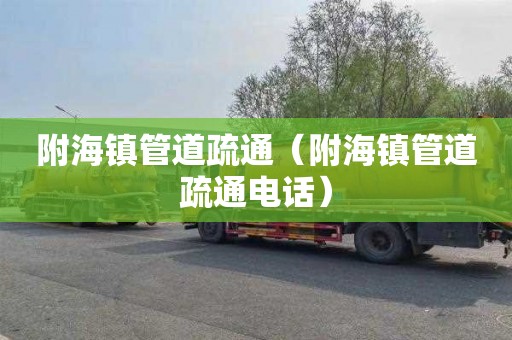 附海镇管道疏通（附海镇管道疏通电话）