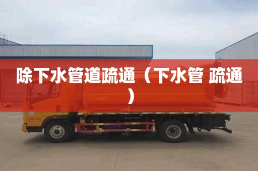 除下水管道疏通（下水管 疏通）