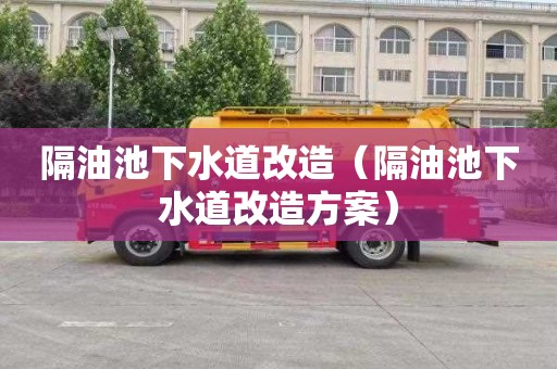 隔油池下水道改造（隔油池下水道改造方案）