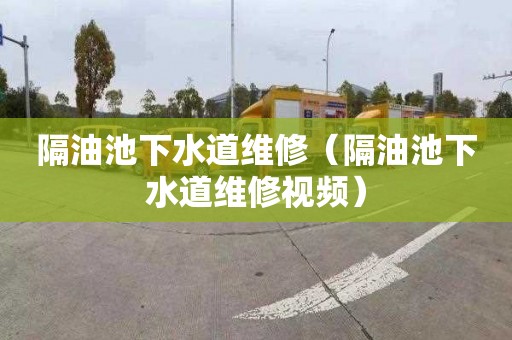 隔油池下水道维修（隔油池下水道维修视频）