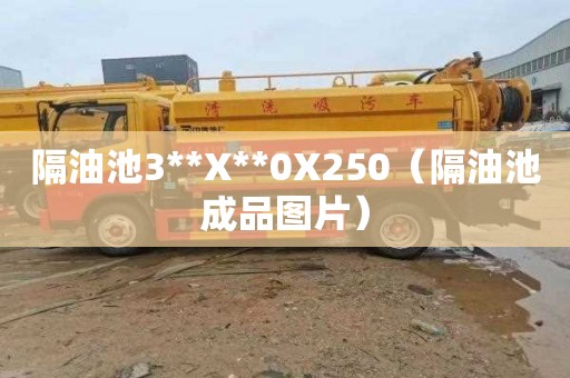 隔油池3**X**0X250（隔油池成品图片）