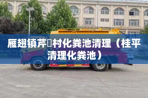 雁翅镇芹硲村化粪池清理（桂平清理化粪池）