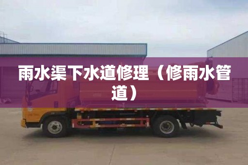 雨水渠下水道修理（修雨水管道）