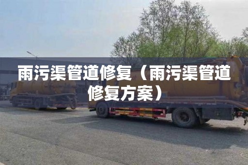 雨污渠管道修复（雨污渠管道修复方案）