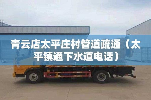 青云店太平庄村管道疏通（太平镇通下水道电话）