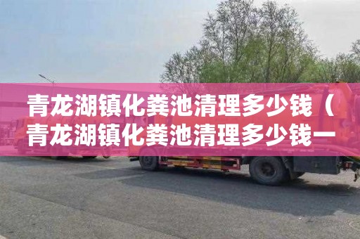 青龙湖镇化粪池清理多少钱（青龙湖镇化粪池清理多少钱一次）