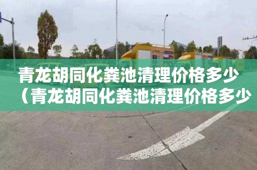 青龙胡同化粪池清理价格多少（青龙胡同化粪池清理价格多少钱）