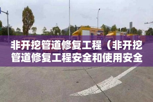 非开挖管道修复工程（非开挖管道修复工程安全和使用安全）