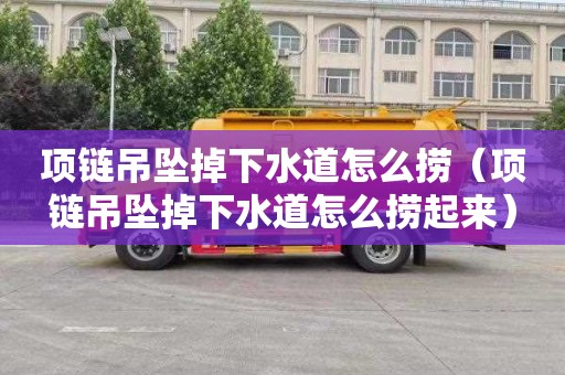项链吊坠掉下水道怎么捞（项链吊坠掉下水道怎么捞起来）