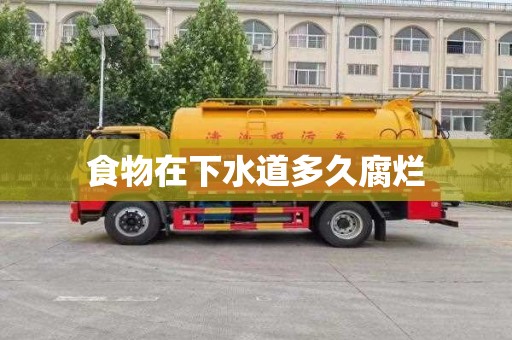 食物在下水道多久腐烂