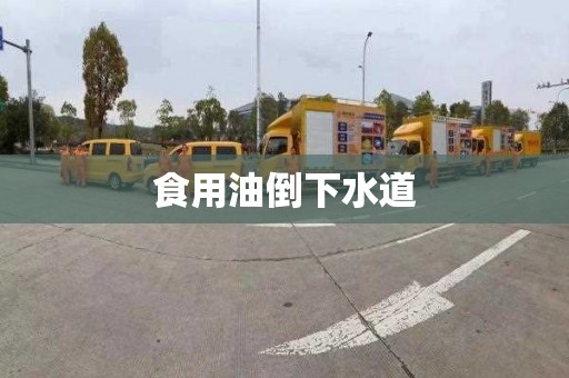 食用油倒下水道