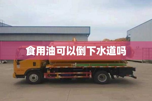 食用油可以倒下水道吗