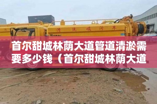 首尔甜城林荫大道管道清淤需要多少钱（首尔甜城林荫大道地铁站）