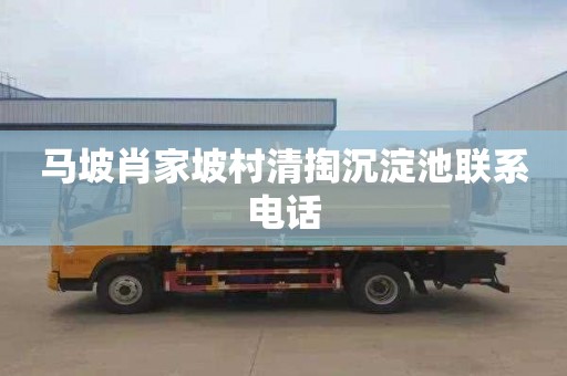 马坡肖家坡村清掏沉淀池联系电话