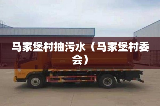 马家堡村抽污水（马家堡村委会）