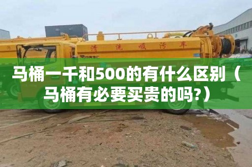 马桶一千和500的有什么区别（马桶有必要买贵的吗?）