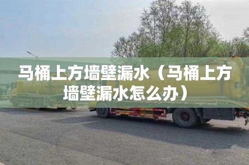 马桶上方墙壁漏水（马桶上方墙壁漏水怎么办）