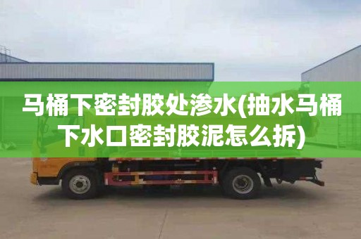 马桶下密封胶处渗水(抽水马桶下水口密封胶泥怎么拆)