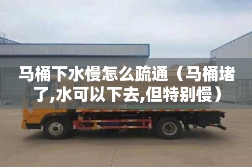 马桶下水慢怎么疏通（马桶堵了,水可以下去,但特别慢）