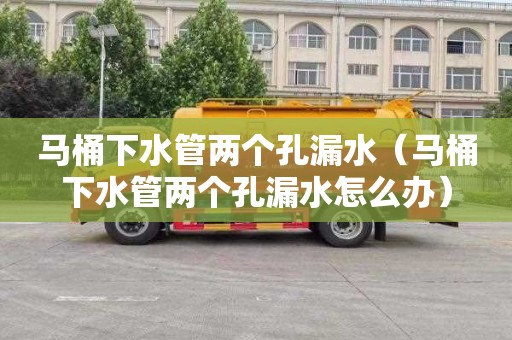 马桶下水管两个孔漏水（马桶下水管两个孔漏水怎么办）