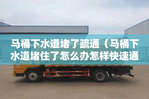 马桶下水道堵了疏通（马桶下水道堵住了怎么办怎样快速通下水道）
