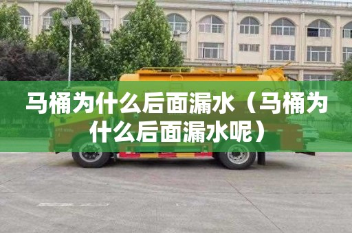 马桶为什么后面漏水（马桶为什么后面漏水呢）