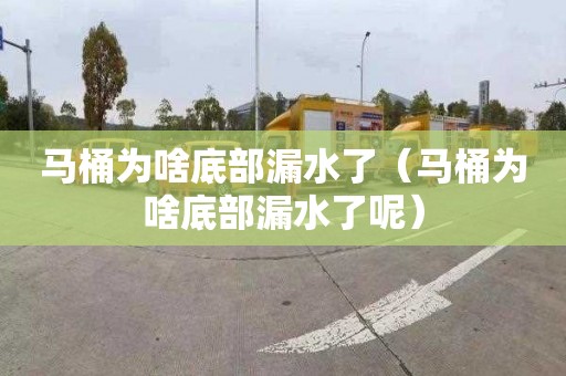 马桶为啥底部漏水了（马桶为啥底部漏水了呢）