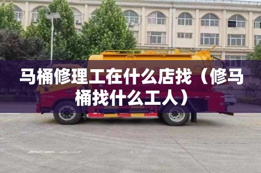 马桶修理工在什么店找（修马桶找什么工人）