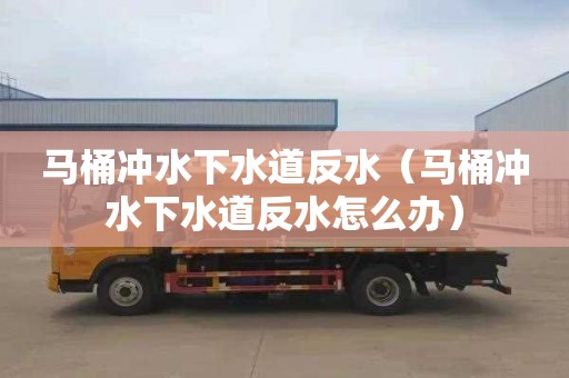 马桶冲水下水道反水（马桶冲水下水道反水怎么办）