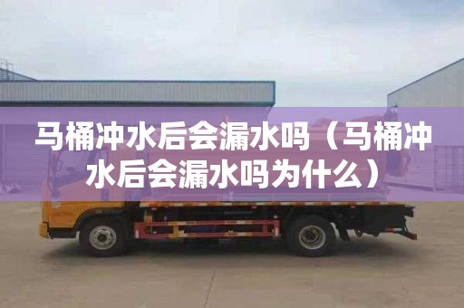 马桶冲水后会漏水吗（马桶冲水后会漏水吗为什么）