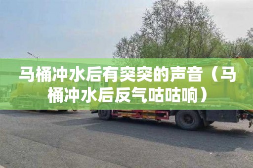 马桶冲水后有突突的声音（马桶冲水后反气咕咕响）