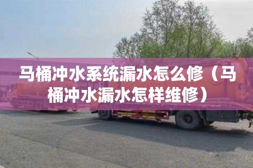 马桶冲水系统漏水怎么修（马桶冲水漏水怎样维修）