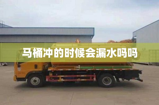 马桶冲的时候会漏水吗吗