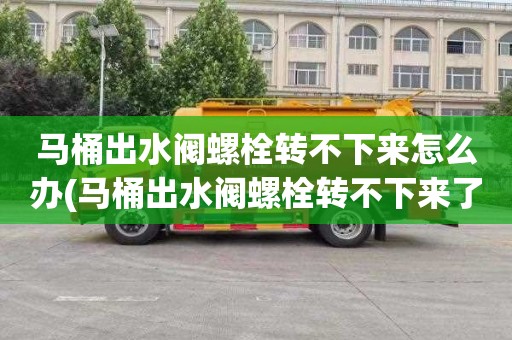 马桶出水阀螺栓转不下来怎么办(马桶出水阀螺栓转不下来了)