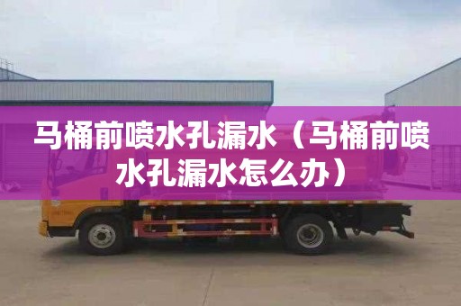 马桶前喷水孔漏水（马桶前喷水孔漏水怎么办）