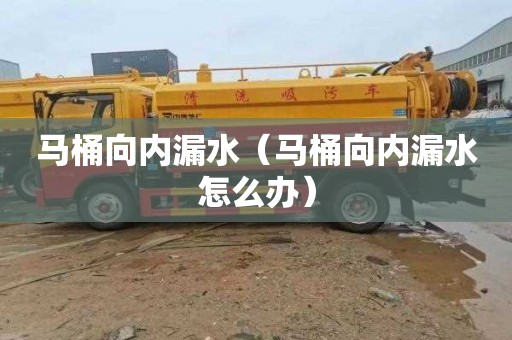 马桶向内漏水（马桶向内漏水怎么办）