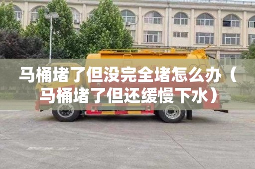 马桶堵了但没完全堵怎么办（马桶堵了但还缓慢下水）
