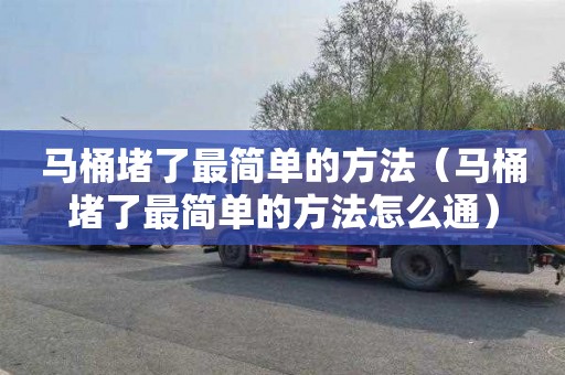 马桶堵了最简单的方法（马桶堵了最简单的方法怎么通）